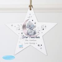 Personalised Moon & Stars Me to You Wooden Star Decoration Extra Image 1 Preview